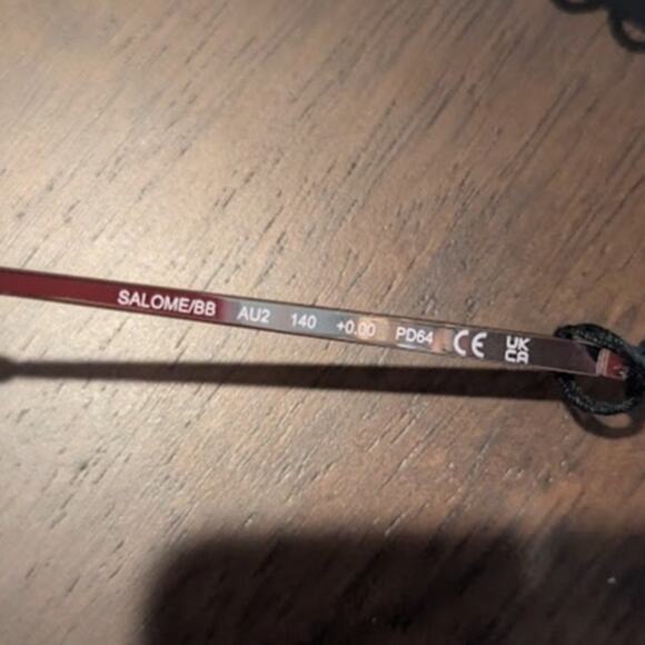 NEW Kate Spade Salome/BB Blue Light Blocking Eyeglasses Gold Square Frame - Picture 8 of 8